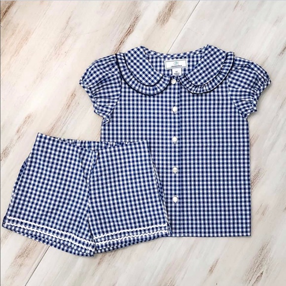 Girls gingham Set